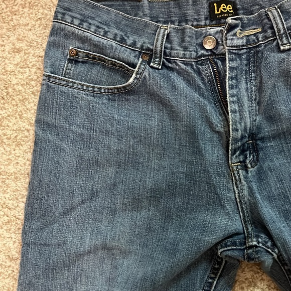 Men’s Lee Relaxed Fit Distressed Jeans 32 x 30 - Picture 4 of 16